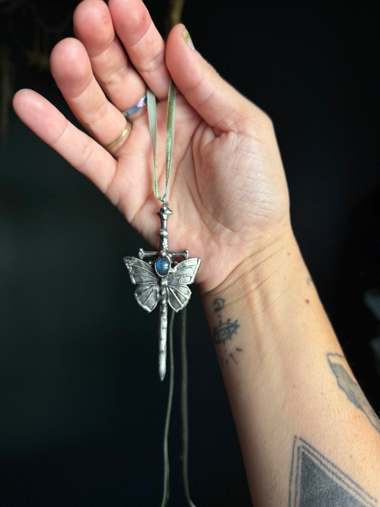 Moon Fae sword Necklace