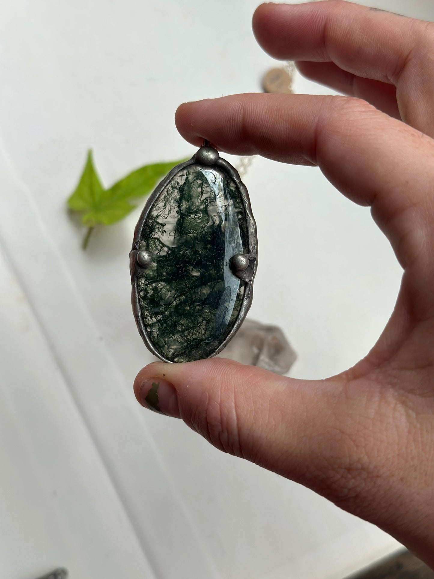 Moss Agate Necklace