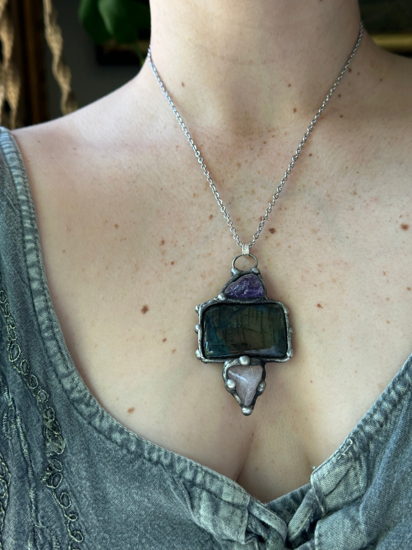 faerie stone necklace