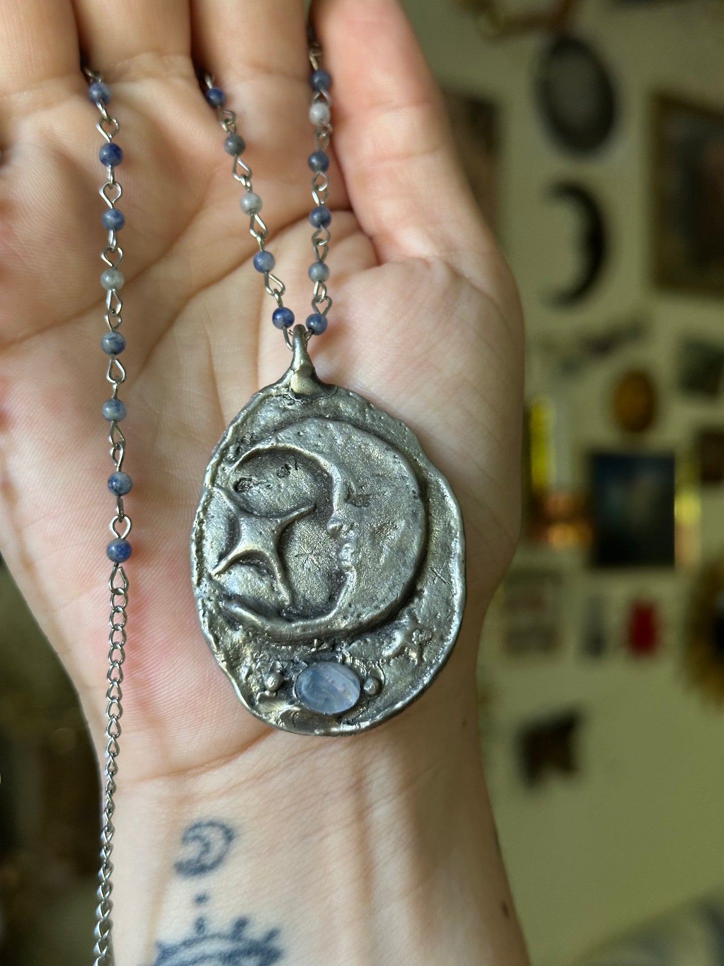 made to order-  Moon Priestess Medallion