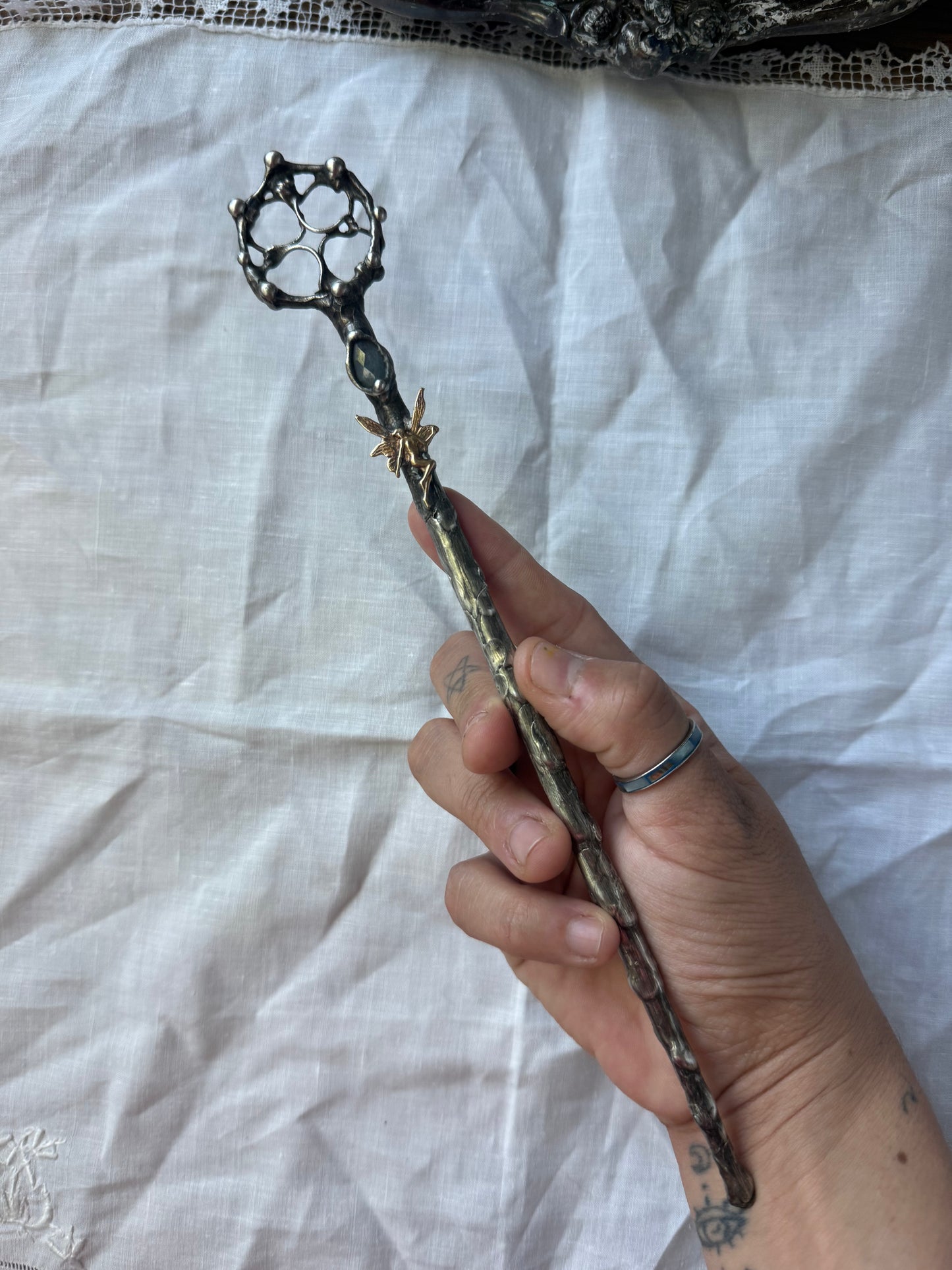 Metal Pixi bubble wand
