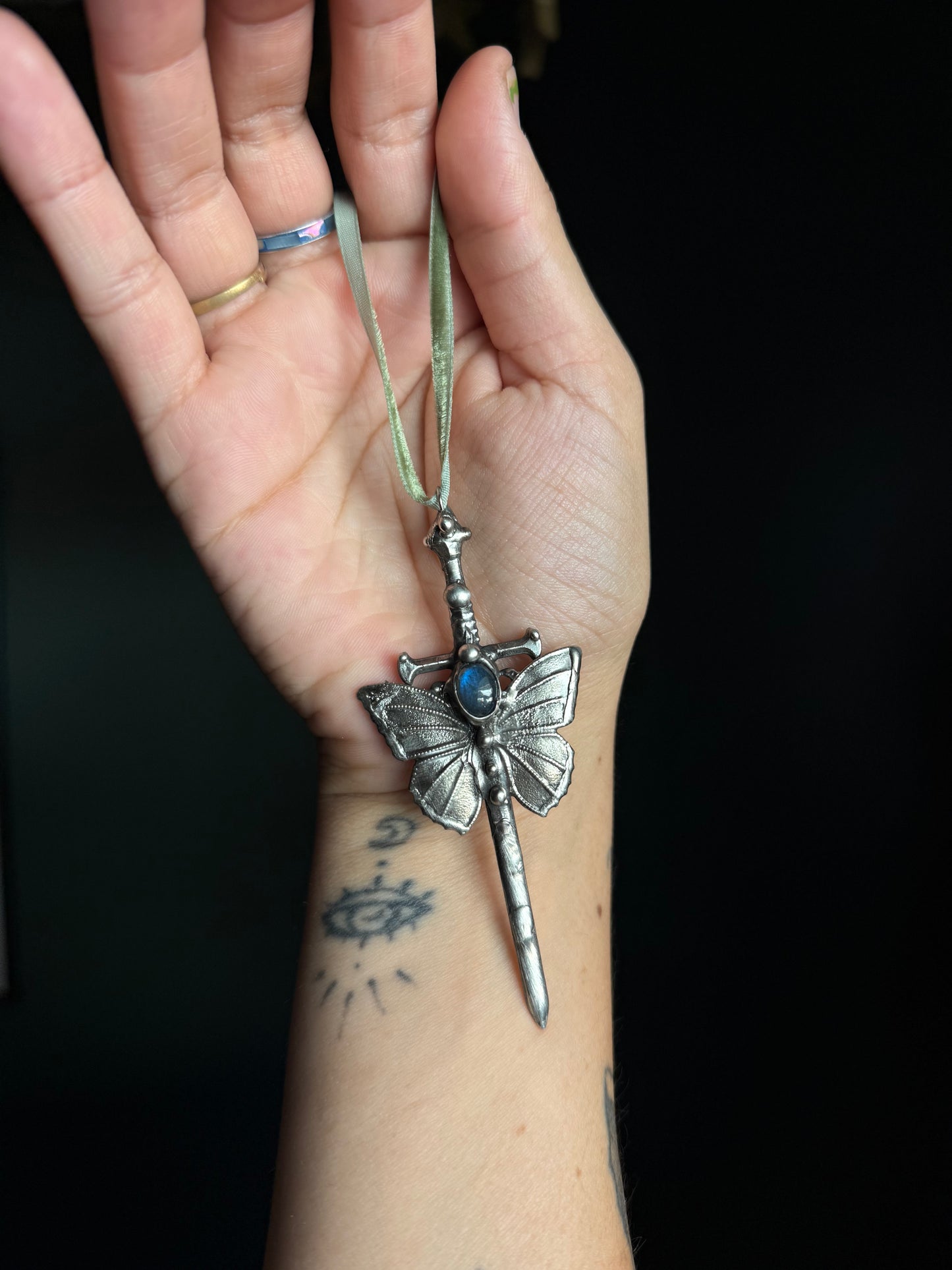 Moon Fae sword Necklace