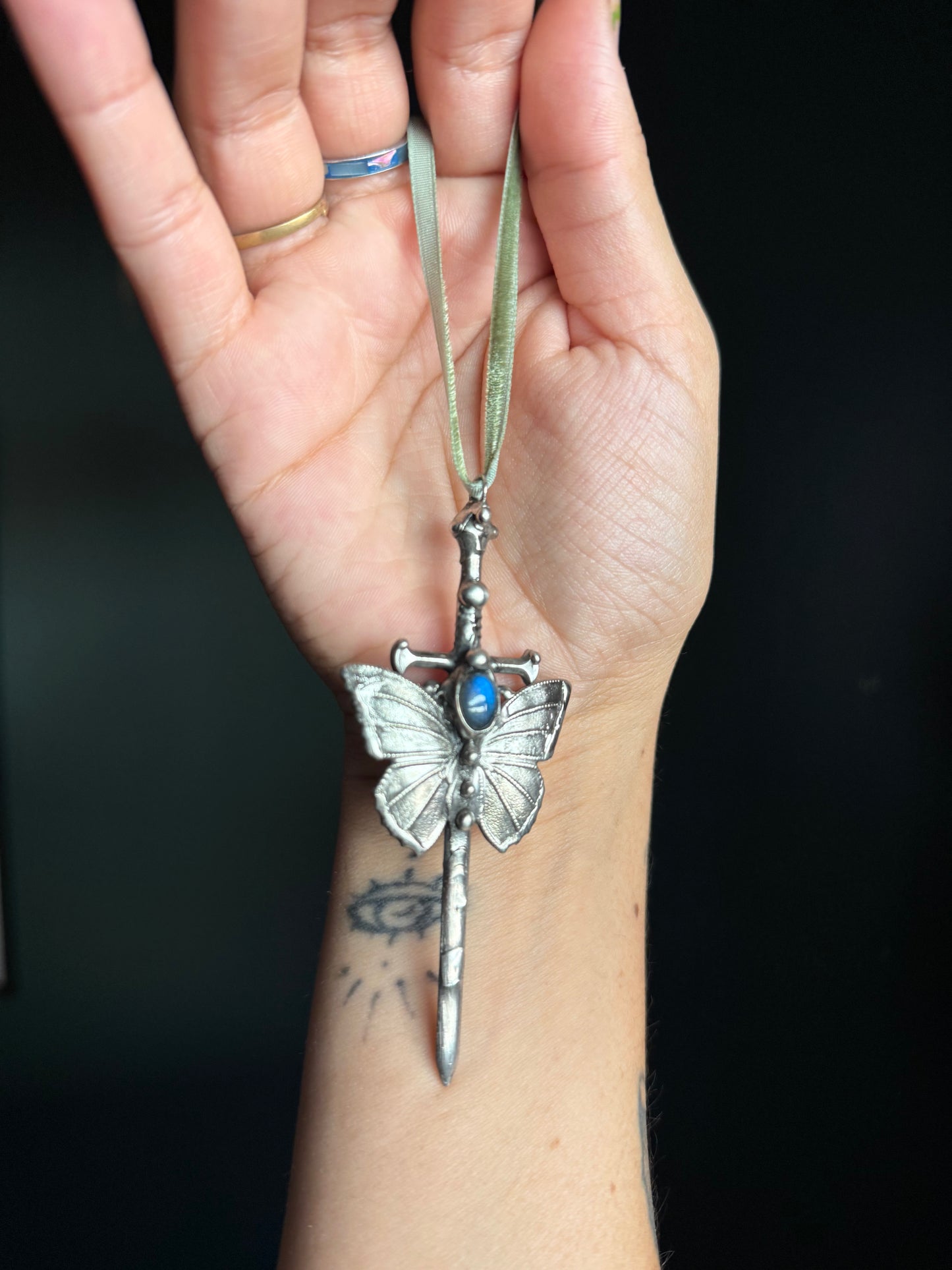 Moon Fae sword Necklace