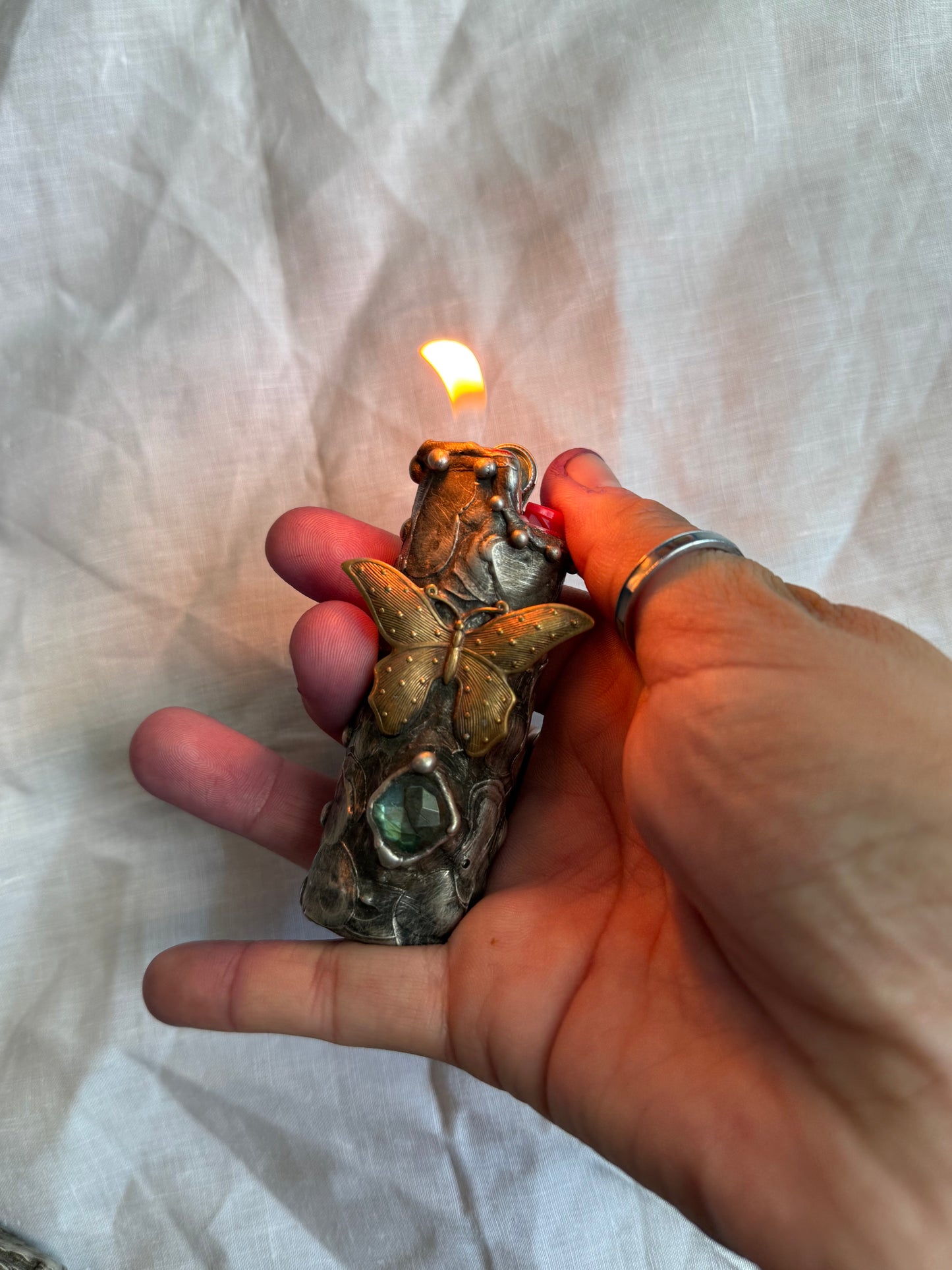 Butterfly labradorite  Lighter Case