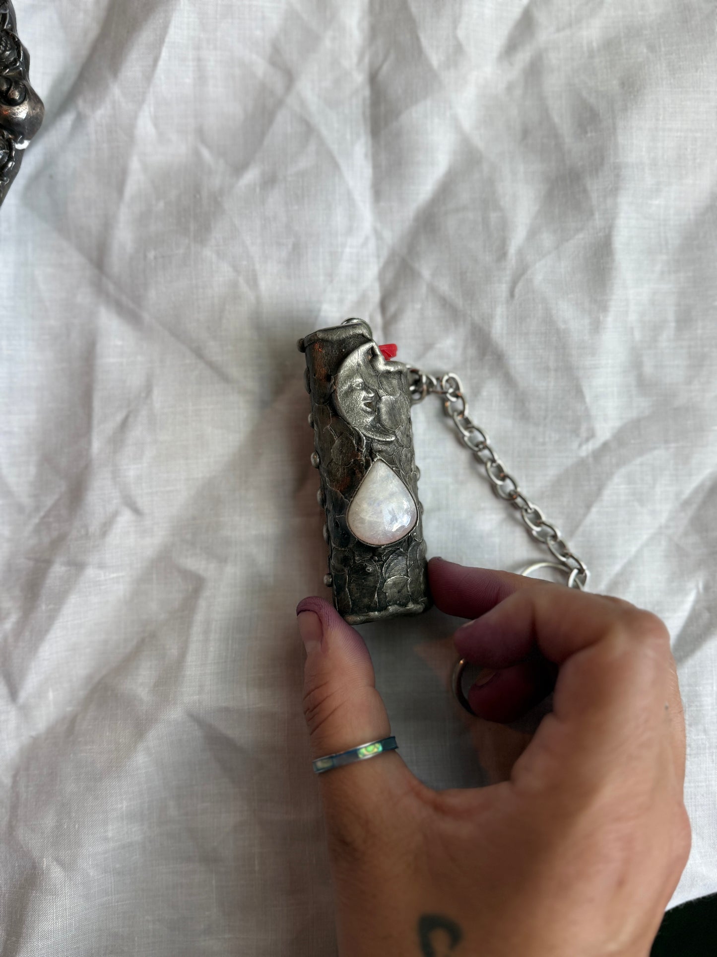 Rainbow moonstone Lighter Case