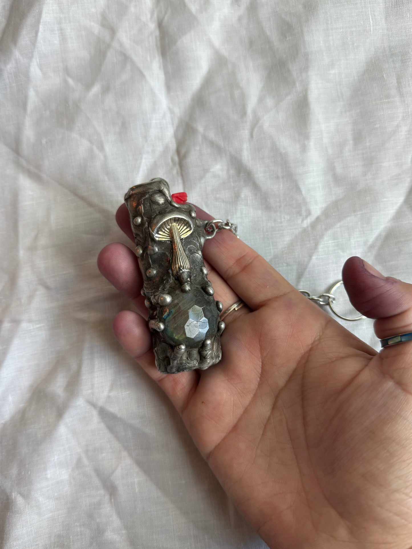 Mushroom labradorite Lighter Case