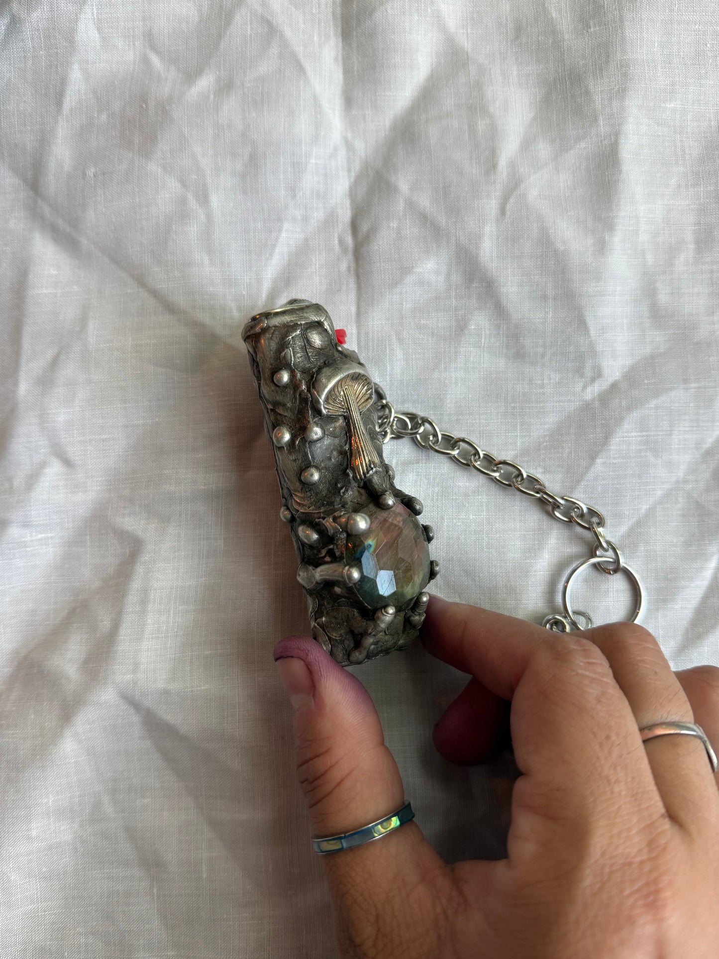 Mushroom labradorite Lighter Case