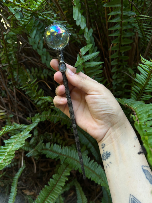 Magic sphere bubble wand