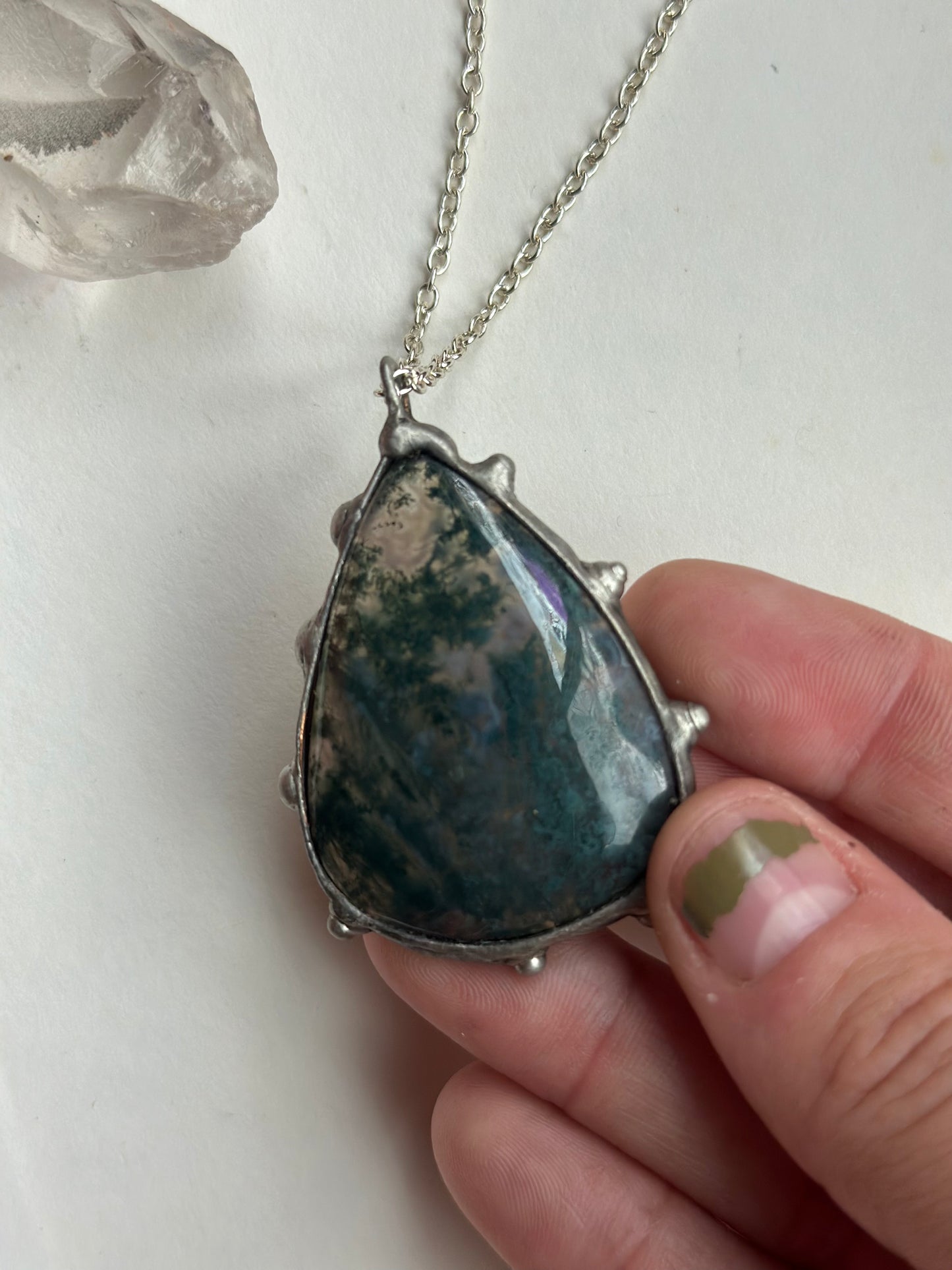 Moss Agate Necklace