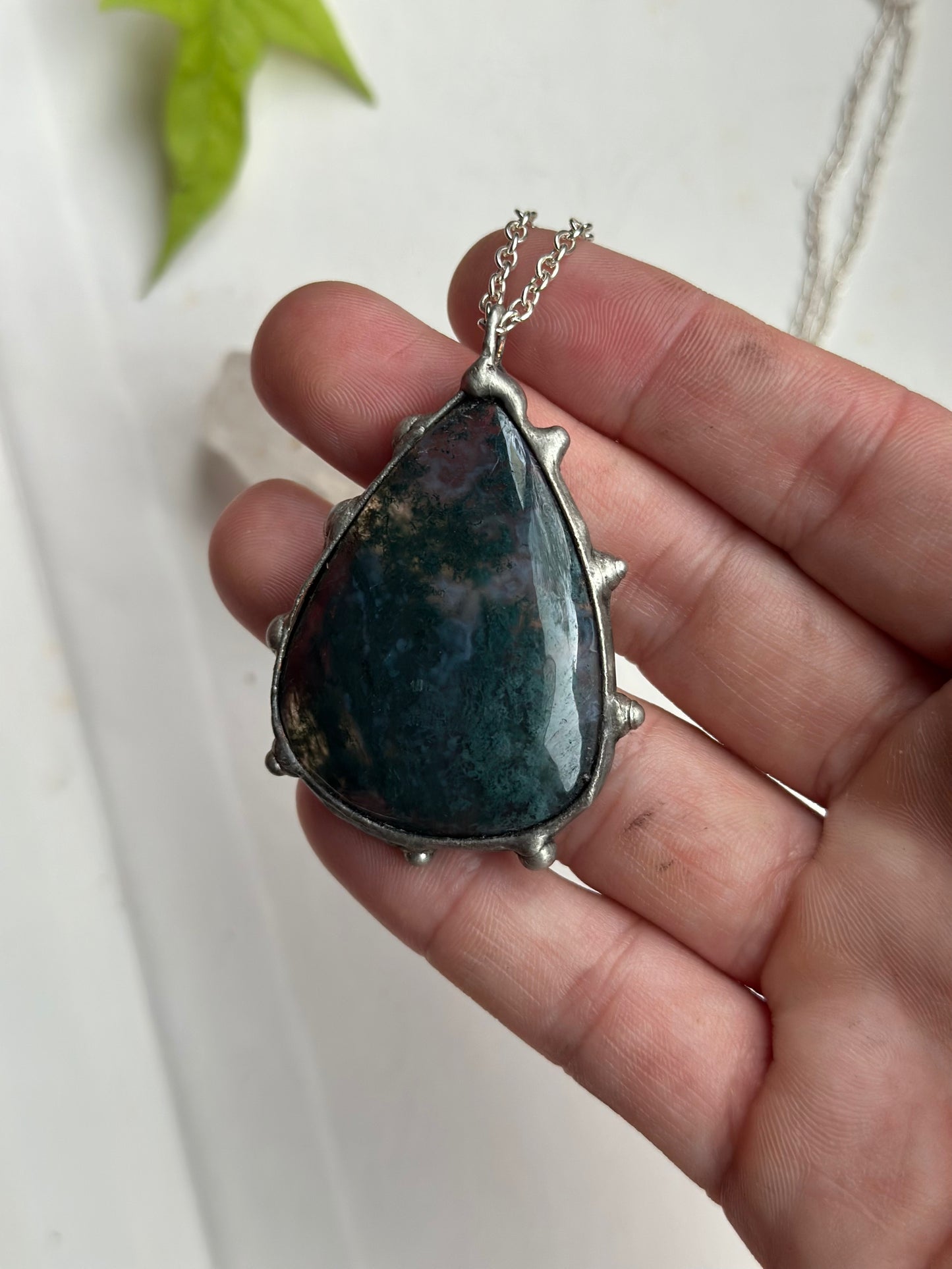 Moss Agate Necklace