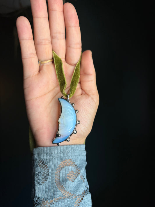 Opalite Moon Necklace